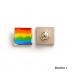 Pins com base e imagem vitrificada