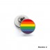 Pins com base e imagem vitrificada