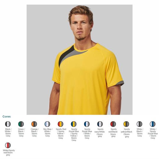 Camiseta de deporte manga...