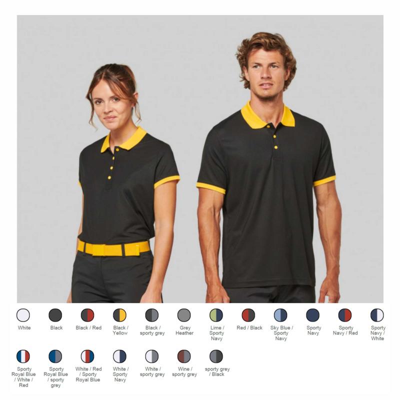 Polo piqué Rendimiento de hombre y mujer Proact®