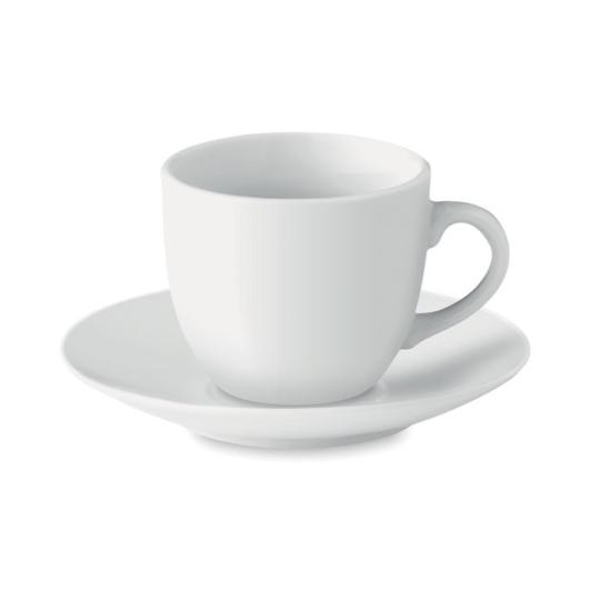 Conjunto de prato e chávena Espresso