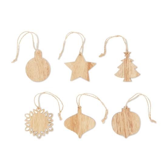 Conjunto de 6 ornamentos Chriset