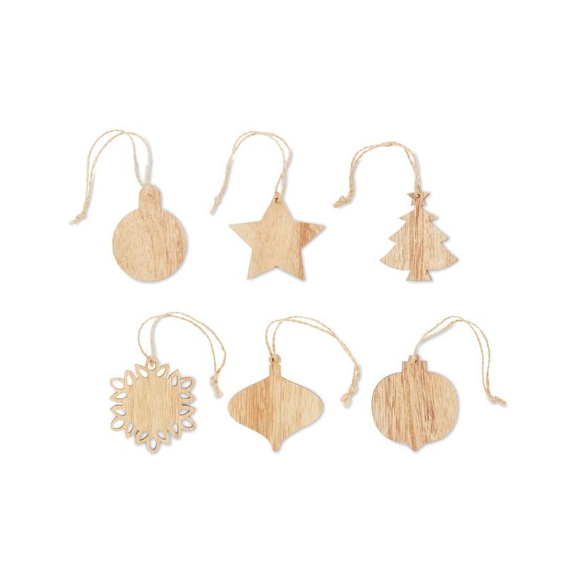 Conjunto de 6 ornamentos Chriset