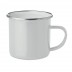 Caneca vintage de metal Plateado