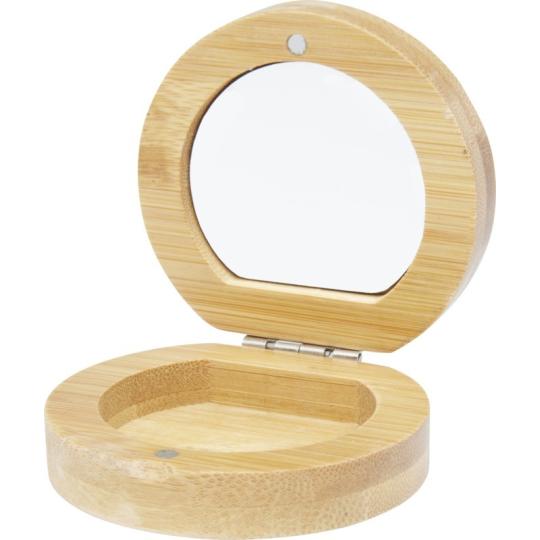 Espelho de bolso em bambu "Afrodit"