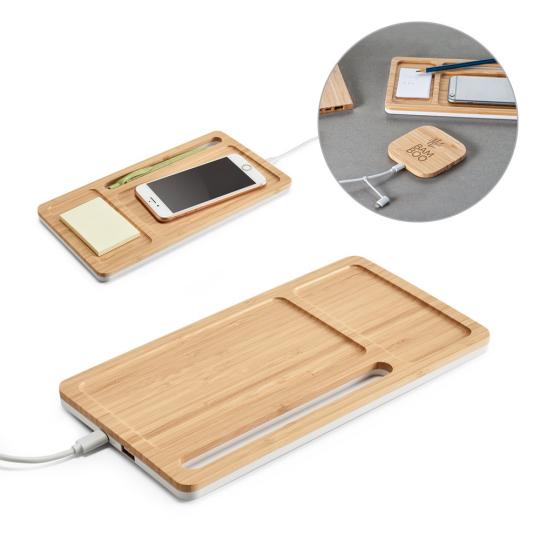 Organizador de secretária com carregador wireless Mott
