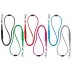 Tubular lanyard in polyester with adjustable PVC Ribbon