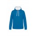 Sweatshirt com capuz em contraste