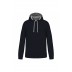 Sweatshirt com capuz em contraste