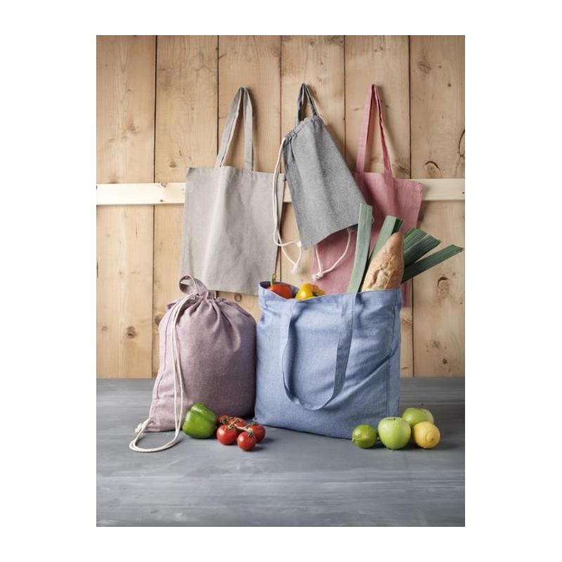 Mochila com cordões em algodão reciclado 150 g/m² "Pheebs"