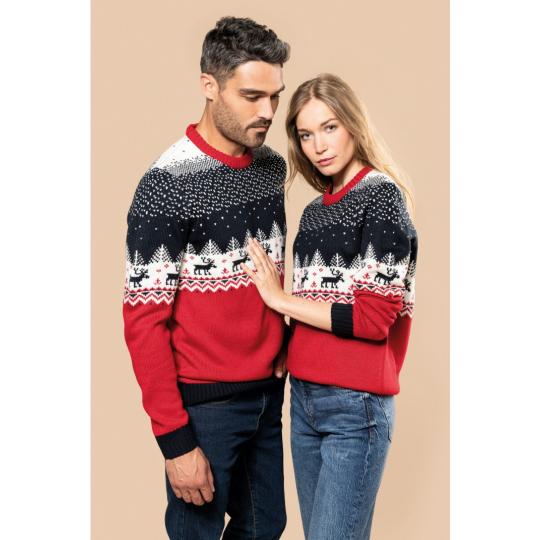 Camisola decote redondo de Natal unissexo Kariban®