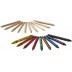 Set of 19 coloured pencils and wax crayons Lucky