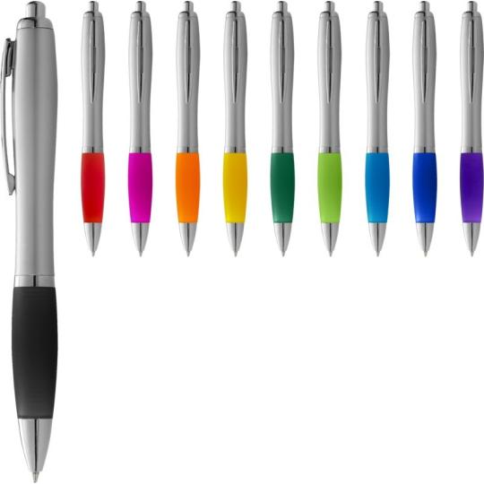 Silver-bodied Nash pen with...
