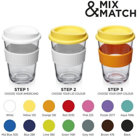 Copo com pega de 300 ml Americano® cortado