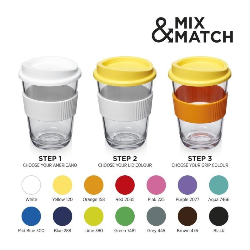 Copo com pega de 300 ml Americano® cortado