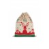 Saco com cordão com motivos de Natal Kimood® (COLORIDO)