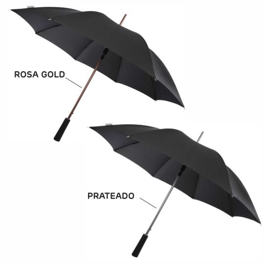 Guarda-chuva de 23" de abertura automática com haste de alumínio Pasadena