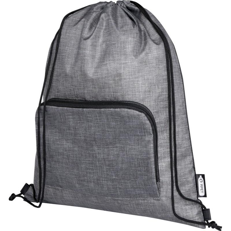 Saco de cordão dobrável reciclado de 7L Ash