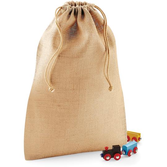 Sac en jute avec cordons - XL