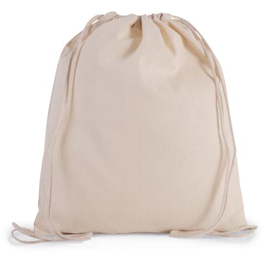 Mochila pequena em algodão biológico com cordões Kimood®