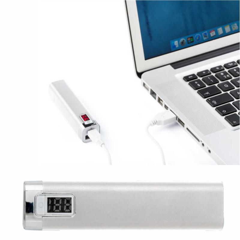 Power bank de aluminio e bateria 2200 mAh