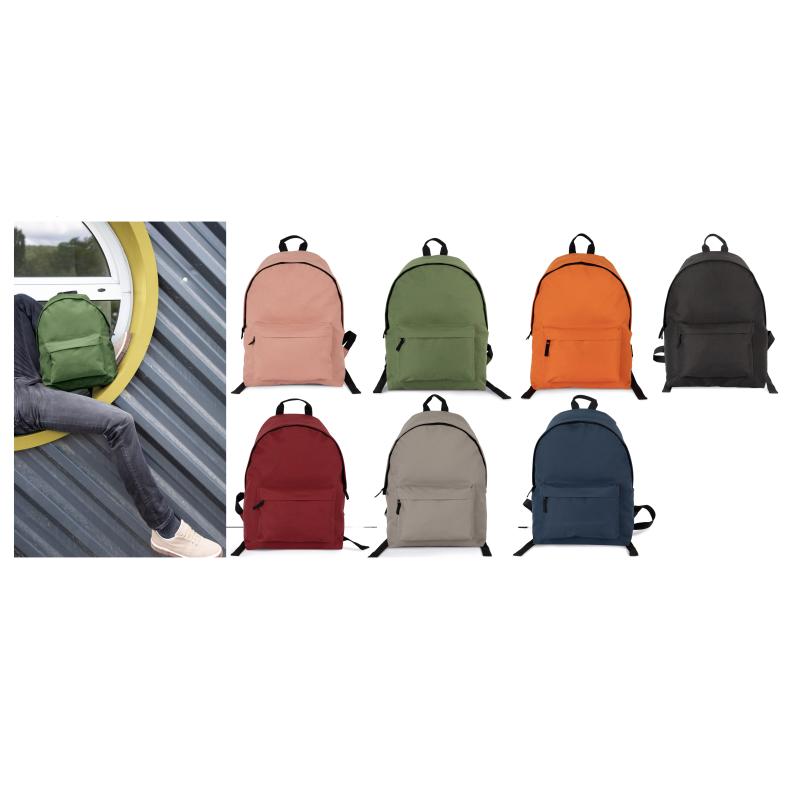 Mochila casual reciclada com bolso frontal Kimood®