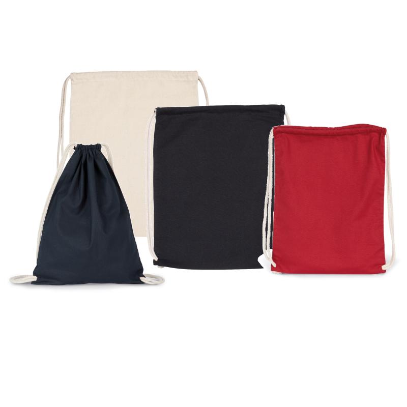 Mochila en algodón orgánico con cuerdas Kimood®