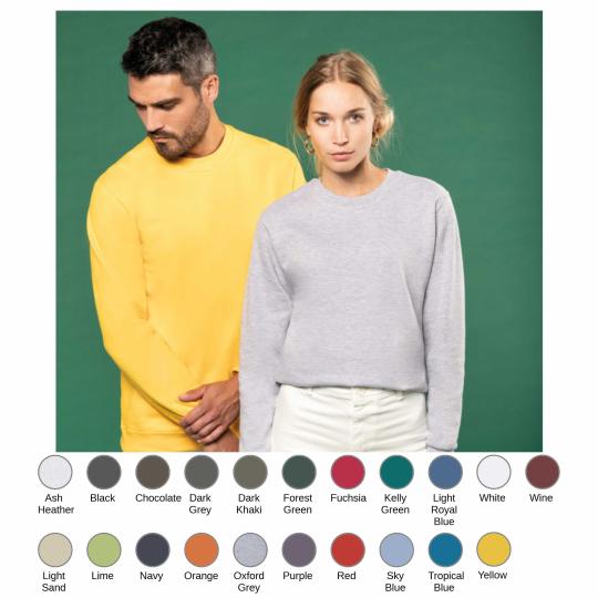 Sweatshirt com decote redondo Kariban®