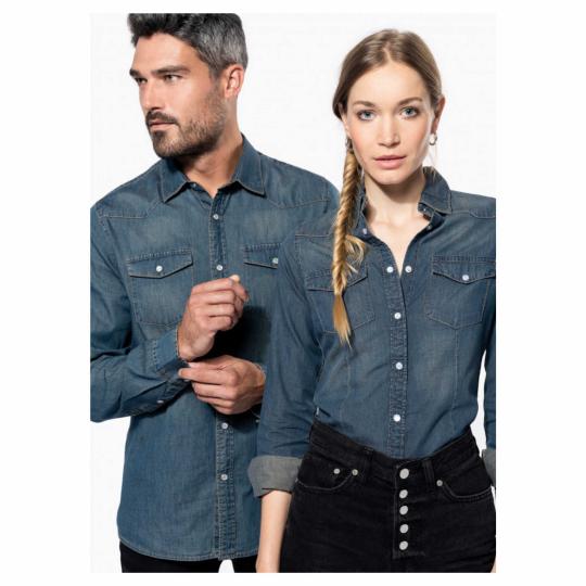 Camisa de manga larga de...