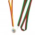 Two-tone ribbon for medals in terylene