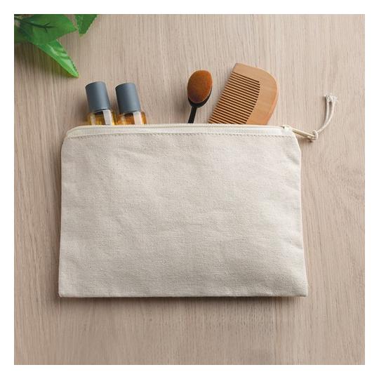 Estojo em 100% algodão canvas, com fecho