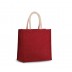 Bolsa de compras de yute modelo grande Plateado/Dorado Kimood®