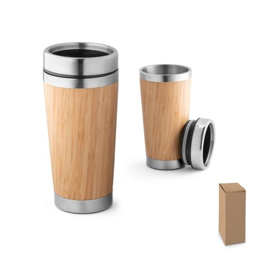 Copo de viagem em bambu 500 ml Pietro