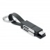 Porta-chaves com cabo de carga de 4 em 1 Key C