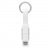 Porta-chaves com cabo de carga de 4 em 1 Key C