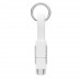 Porta-chaves com cabo de carga de 4 em 1 Key C