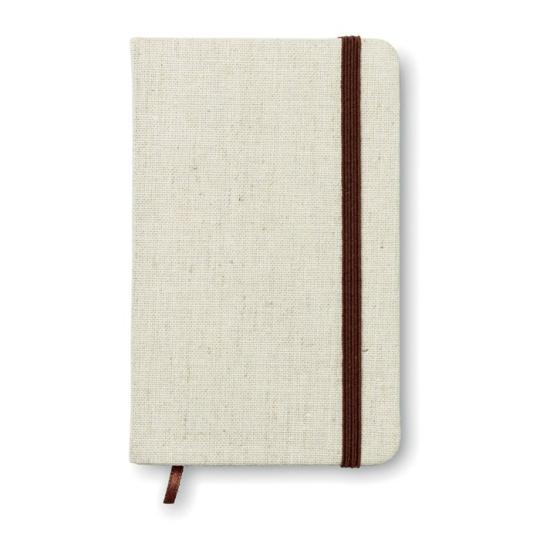 Bloco A6 com capa em canvas