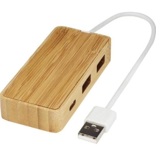 Hub USB de bambu Tapas