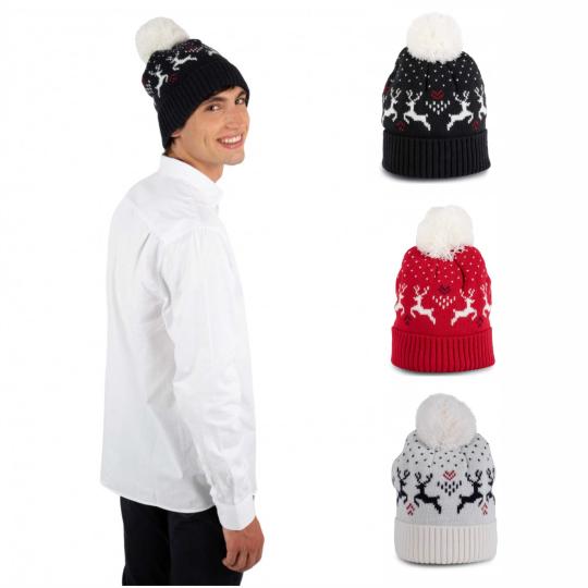 Gorro de Inverno com motivo renas