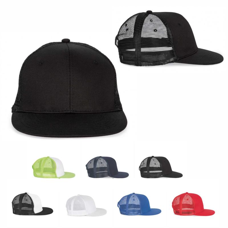 Gorra visera derecha 6 paneles Trucker K-up®