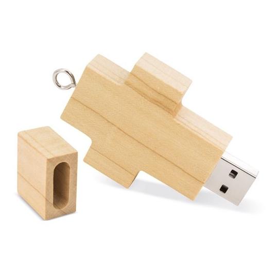 Usb de bambu 32 GB Cruz