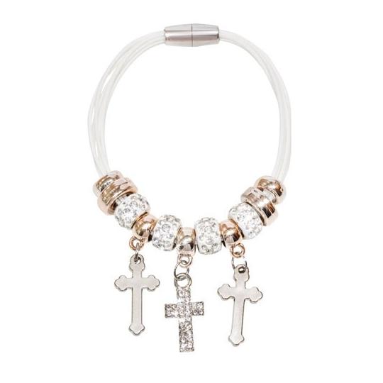 Pulseira com três cruzes