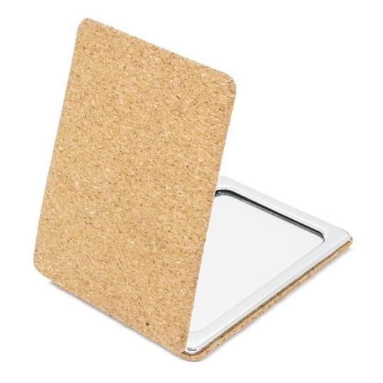Bianca square cork mirror