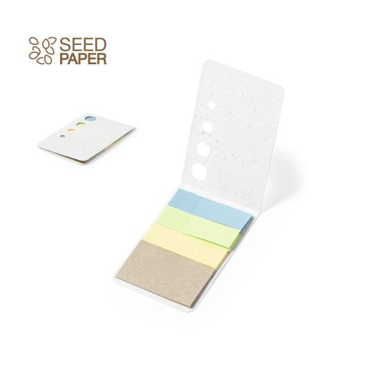 Bloco de notas adesivas de sementes Amenti