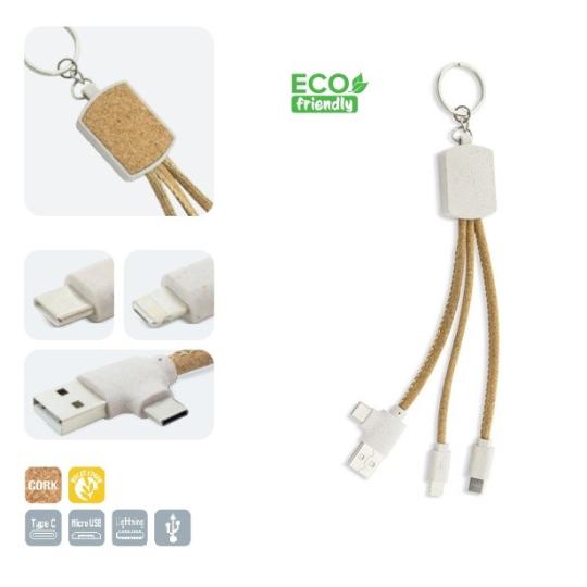 Ecological keychain charger...