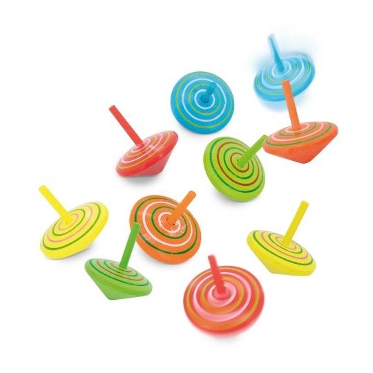 Set of 10 Wooden Spinning...