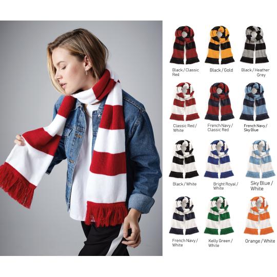 Varsity striped scarf...
