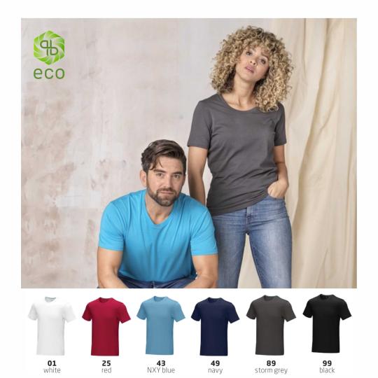 Tshirt para homem e mulher orgânica GOTS Azurite Elevate NXT®