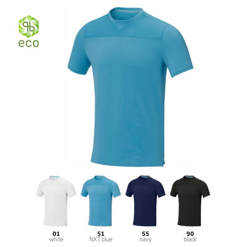 Tshirt cool fit de manga curta de GRS reciclado para homem e mulher Borax Elevate NXT®