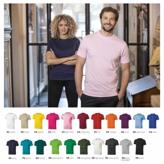 T-shirt de manga curta de homem e mulher Nanaimo